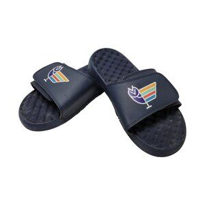 ISLIDE Unisex NAVY BLUE Beach Shower Slipper SOFT Slide Mule Slip On Shoe size 7